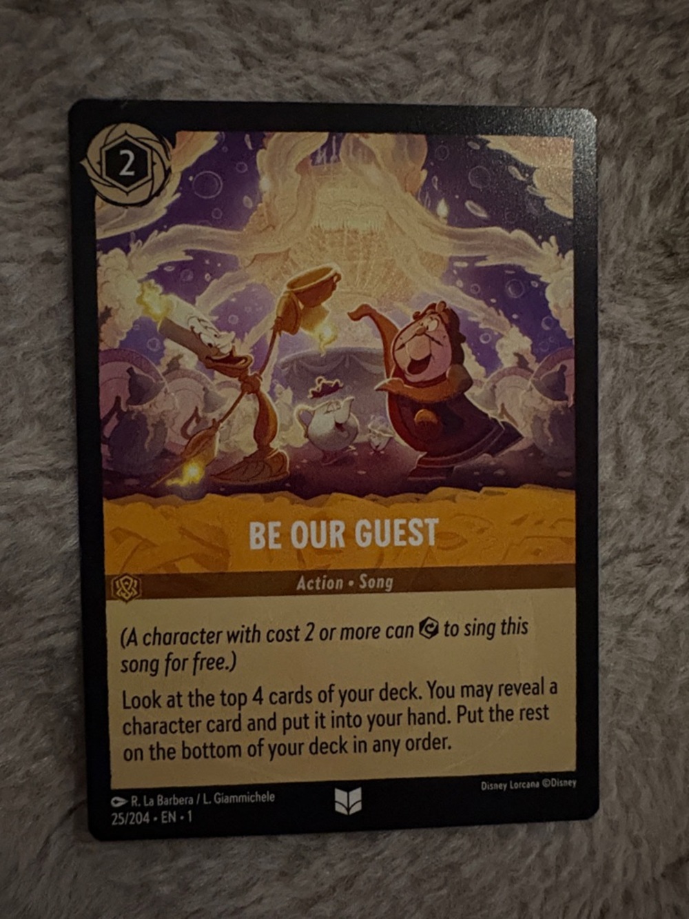 Disney Lorcana Be Our Guest 25/204 The First Chapter